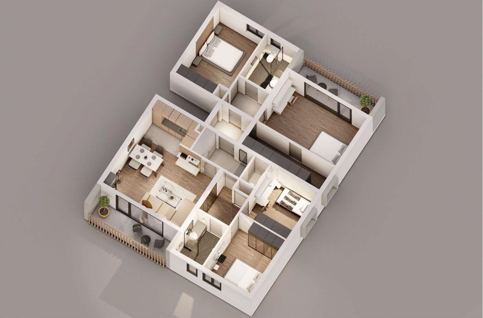Rendered plan